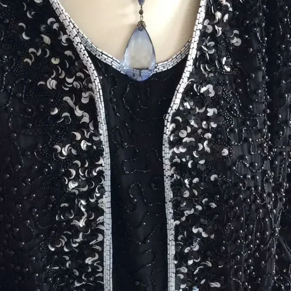 100% silk 💞BIDS & SEQUINS 💞PATRA 💞Jacket set - Picture 11 of 16